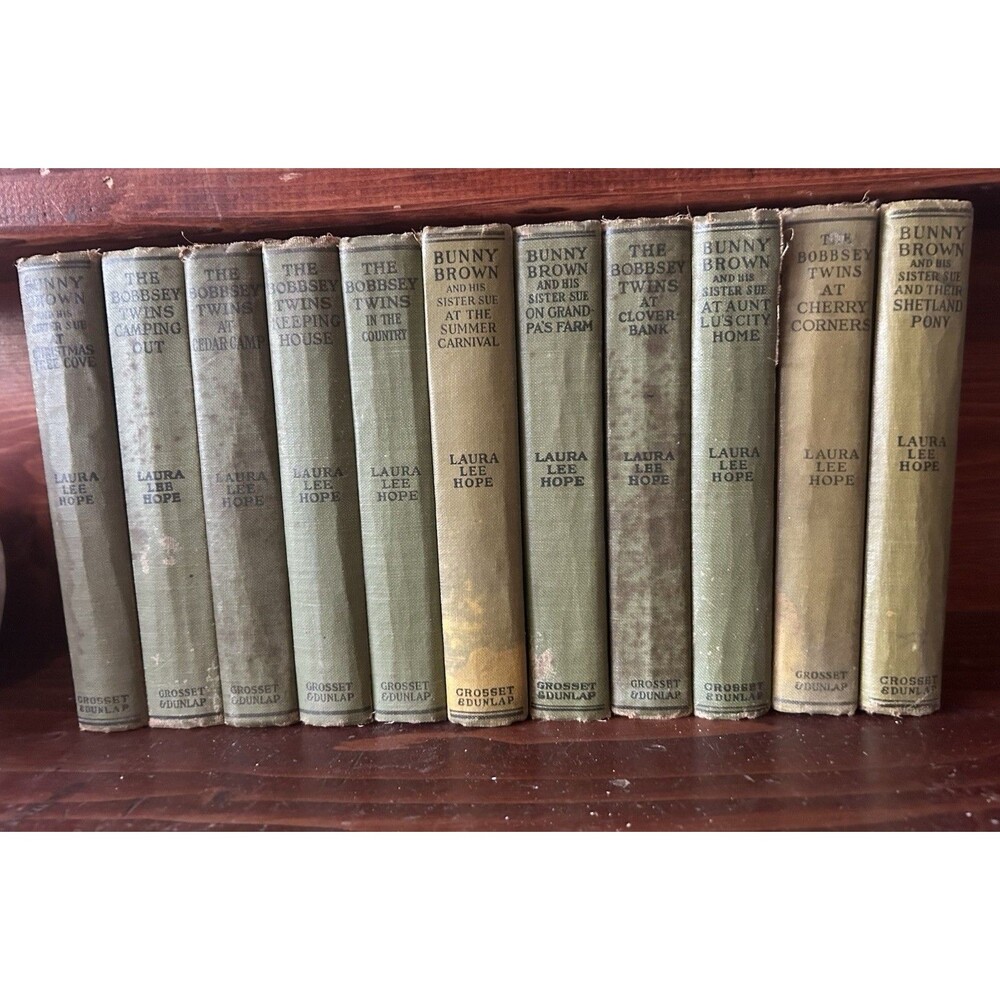 Set of 11 Vintage Laura Lee Hope “The Bobbsey Twins” Hardcover Books 1930s